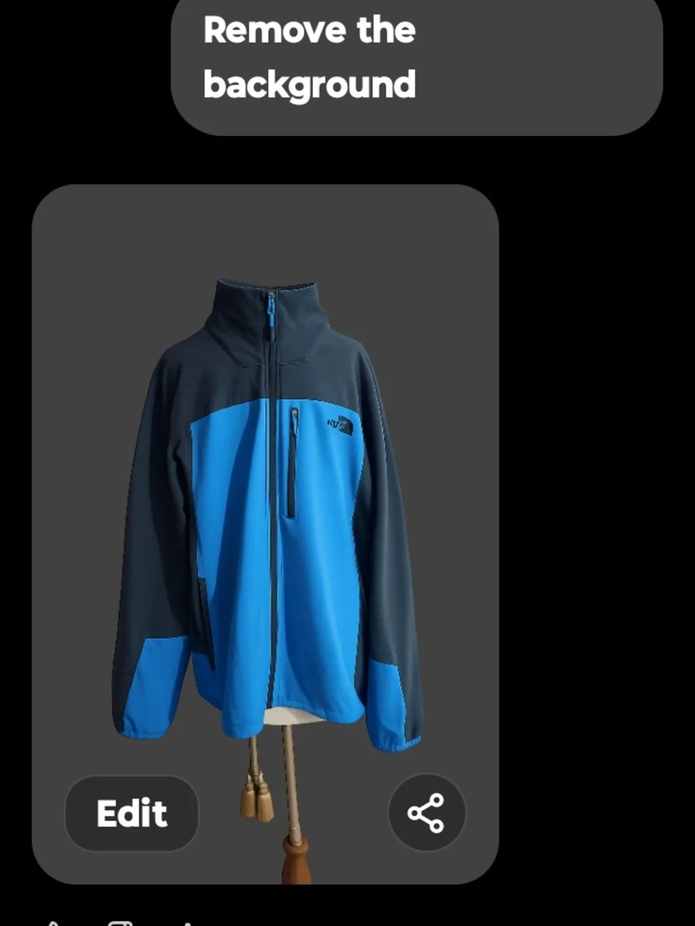 The North Face Men’s Two-Tone Blue Full-Zip Jacket